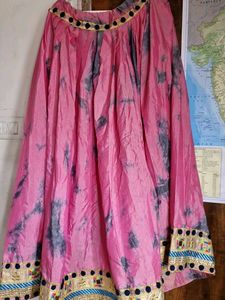 TIE &amp; DYE PINK LEHNGA