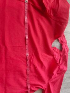 Red Collared Asymmetrical Top