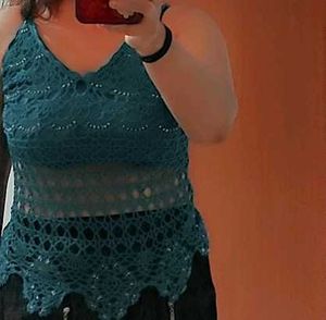 Boho Crochet cami top