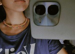 Elegant Multi-Color Stone Necklace
