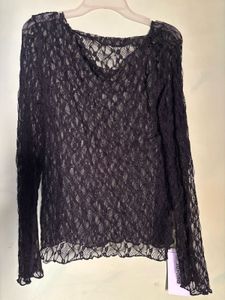 Elegant Black Lace Top