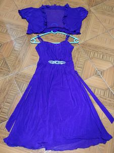 Large Size Purple Formal Dress