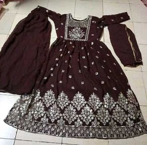 Embroidered Kurta with Dupatta Set