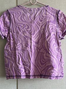 Purple Swirl Graphic Tee