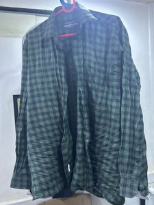 Men's Green Plaid Shirt
