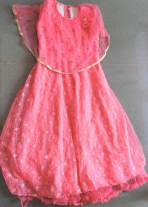 Beautiful Coral Ethnic Gown