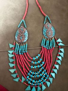 Bohemian Beaded Statement Necklace