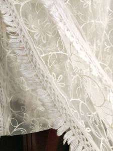 Floral Embroidered Soft Net Dupatta