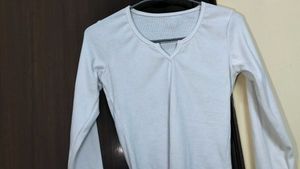 Simple White Long Sleeve Tee