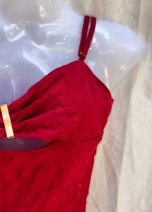 Chic Red Crop Top
