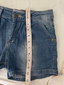 Blue Denim Shorts