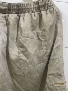 Men's Beige Cargo Shorts