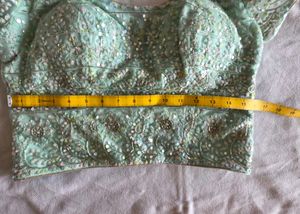 Designer thread work lace blouse