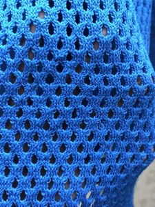 Blue Crochet Scarf