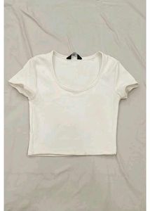 Basic White Cropped Top
