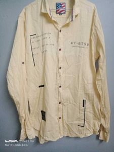 Men's Peach Casual Shirt