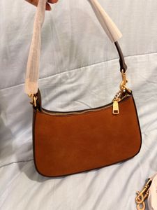 Coach Brown Suede Shoulder Bag