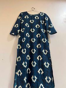 Stylish Blue Cotton Kurta