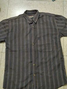 Striped Men's Short Sleeve Shirt