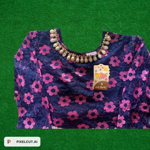 Girls Gown With Lagging