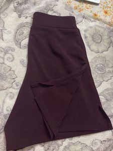 Burgundy High-Waisted Shorts