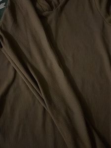 fitted Ribbed Collared V-Neck Top from LITTLEBOX