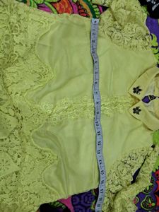 Elegant Yellow Lace Blouse