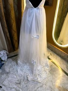 Elegant White Tulle Gown