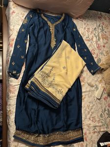 kurta set with dupata and margin