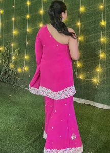 Y2K Beautiful Magenta Kurta Set with Pants