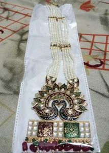 Peacock Kundan Necklace Set