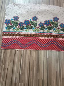2 mitar embroydari wark cloth.