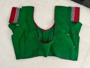 Dark Green Saree with Blouse