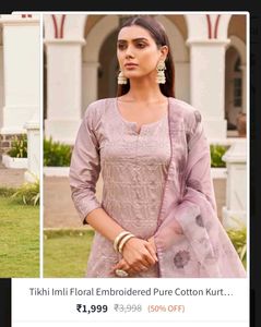 Elegant Floral Kurta Set