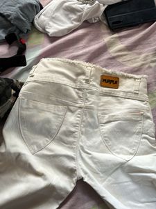 Women White Color Jeans