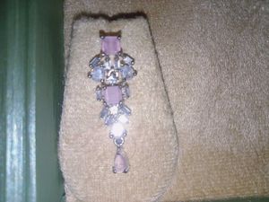 Elegant Pink Stone Necklace Set