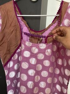 Elegant Polka Dot Kurta