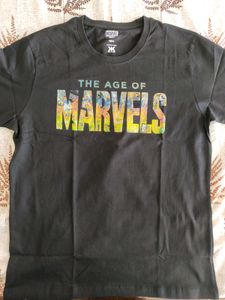 Men Black Printed Round Neck T-shirt