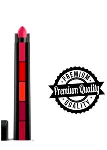 Combo Of Huda Beauty 5 in 1 Creamy Matte Lipstick (Red Edition)