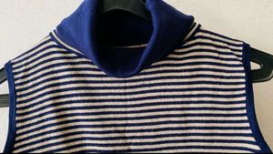 Sleeveless Turtleneck Knit Top