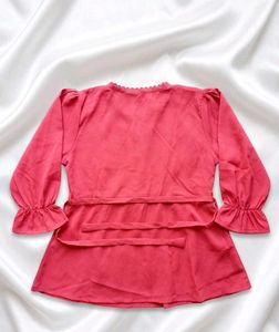🌸Chic Pink Peplum Top🌸