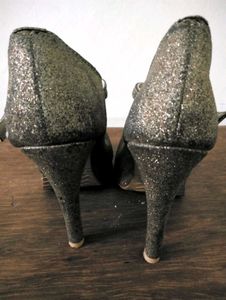 Sparkly T-Strap High Heels
