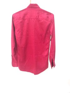 Men's Maroon Formal Shirt