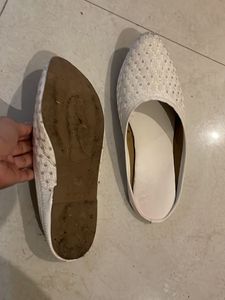 White Embellished Juttis