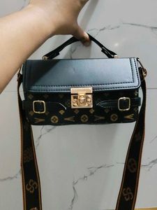 Stylish Satchel Bag with Monogram Strap