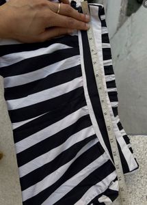 Striped Ruffle Palazzo Pants