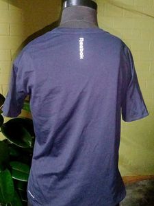 Reebok With Bra Attached  Inside T-Shirt - Navy