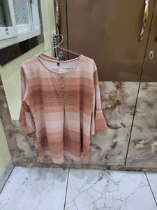 Striped Round Neck Kurta