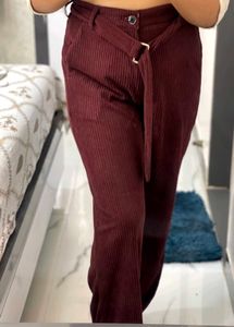 Women Belted Pants