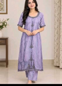 Elegant Lavender Kurta Set of 2